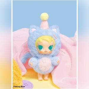 🐱 Pop Mart x Baby Molly Pocket Friends Plush Pendant - Feeling Blue